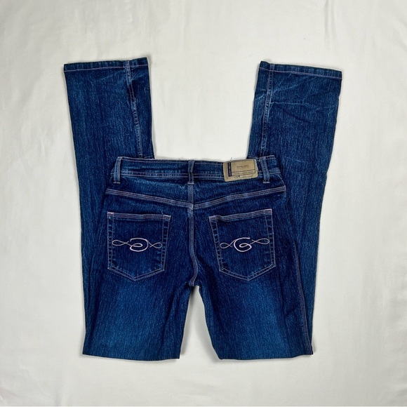 Y2K Low Rise Split Flare Jeans - Picture 2 of 7